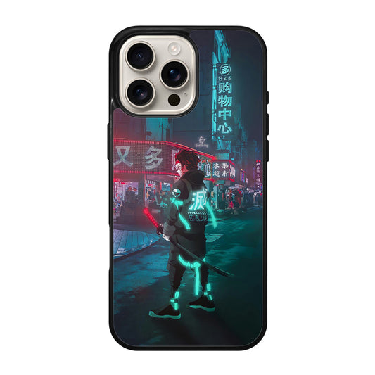 Tanjiro In Hoodie Tokyo Street iPhone 16 Pro / 16 Pro Max Case