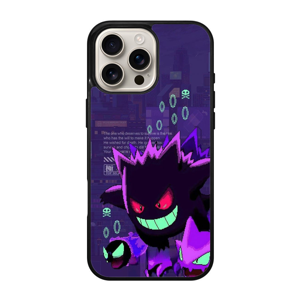 Gengar Pixel Art iPhone 16 Pro / 16 Pro Max Case