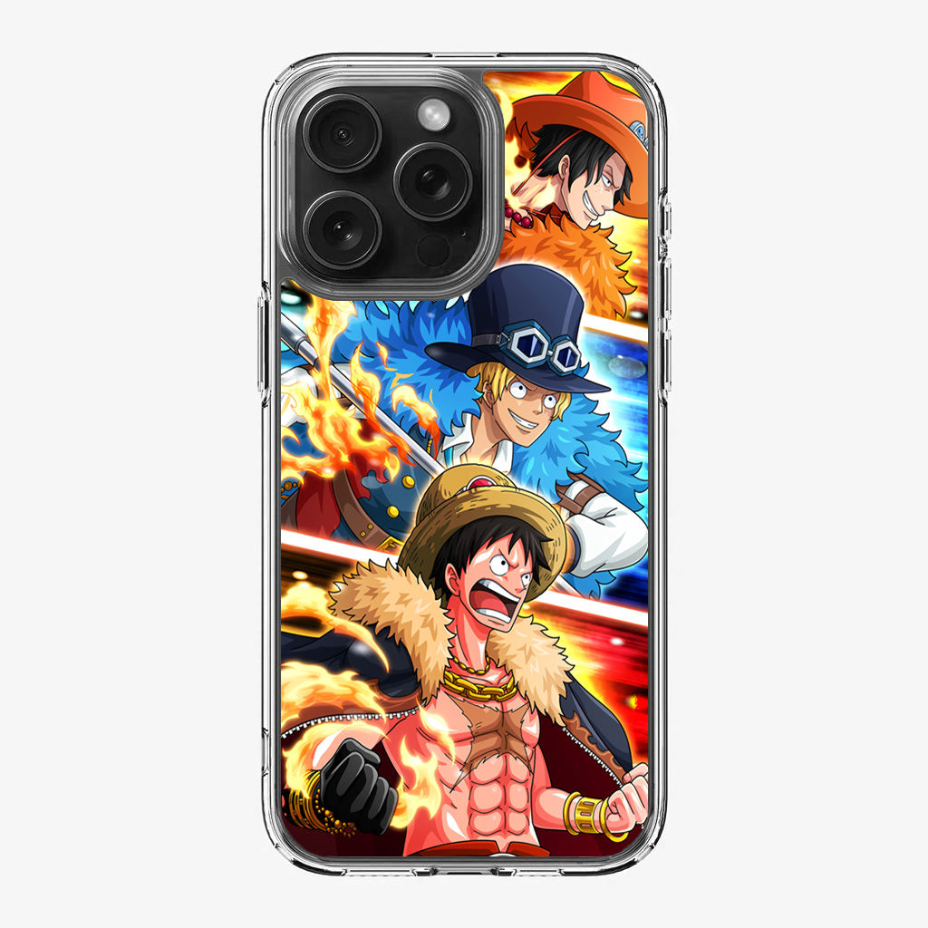 Ace Sabo Luffy iPhone 16 Pro / 16 Pro Max Case