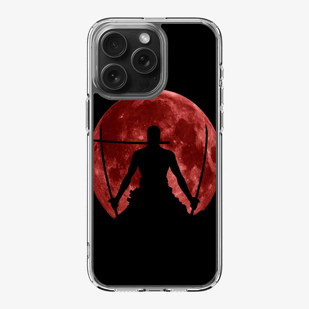 Silhouette Of Zoro In Santoryu Mode iPhone 16 Pro / 16 Pro Max Case