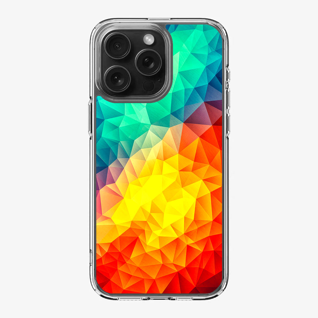 Abstract Multicolor Cubism Painting iPhone 16 Pro / 16 Pro Max Case