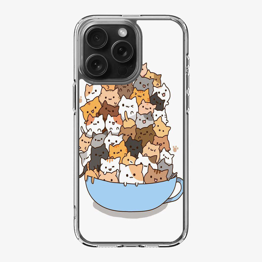 Cats on A Bowl iPhone 16 Pro / 16 Pro Max Case