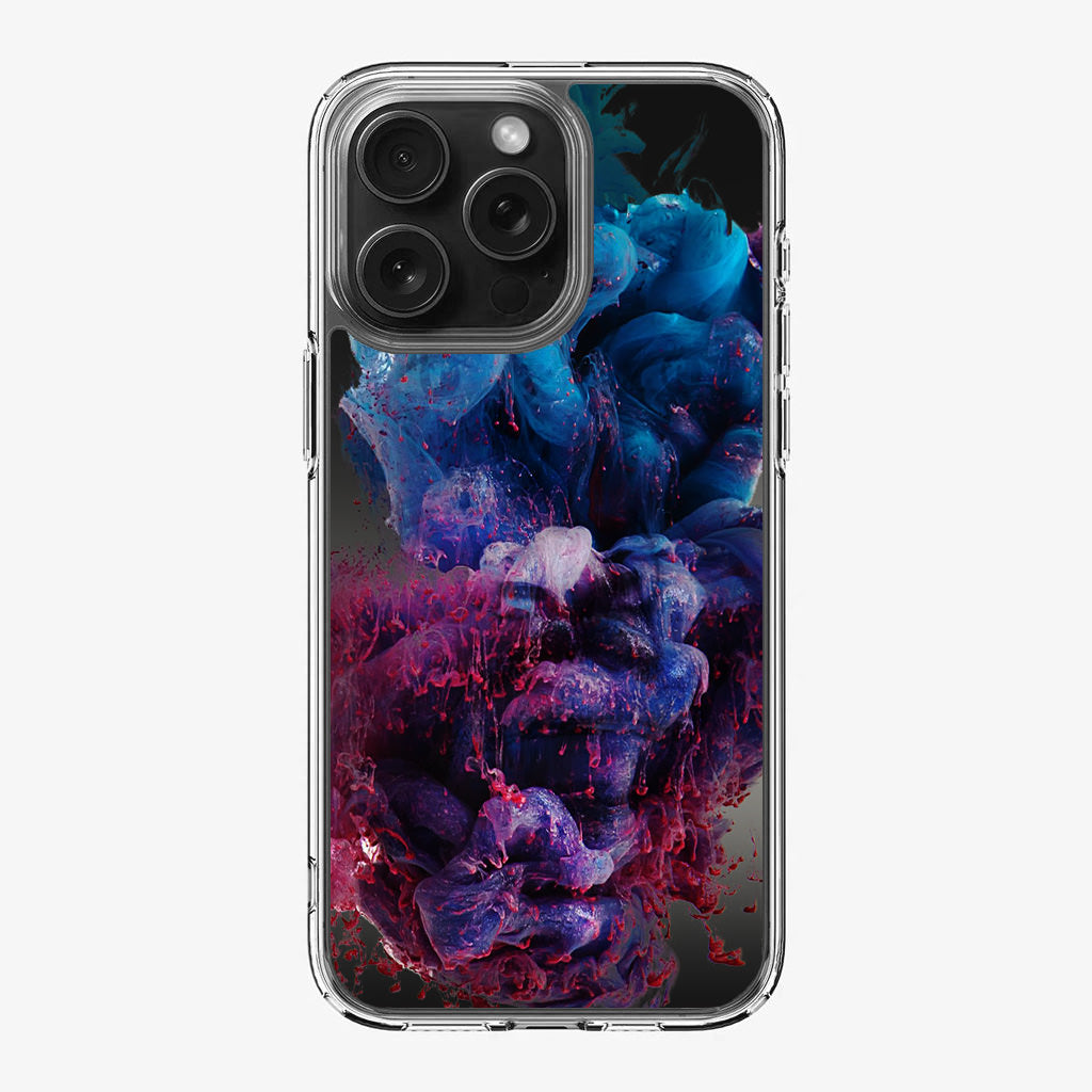 Colorful Dust Art on Black iPhone 16 Pro / 16 Pro Max Case