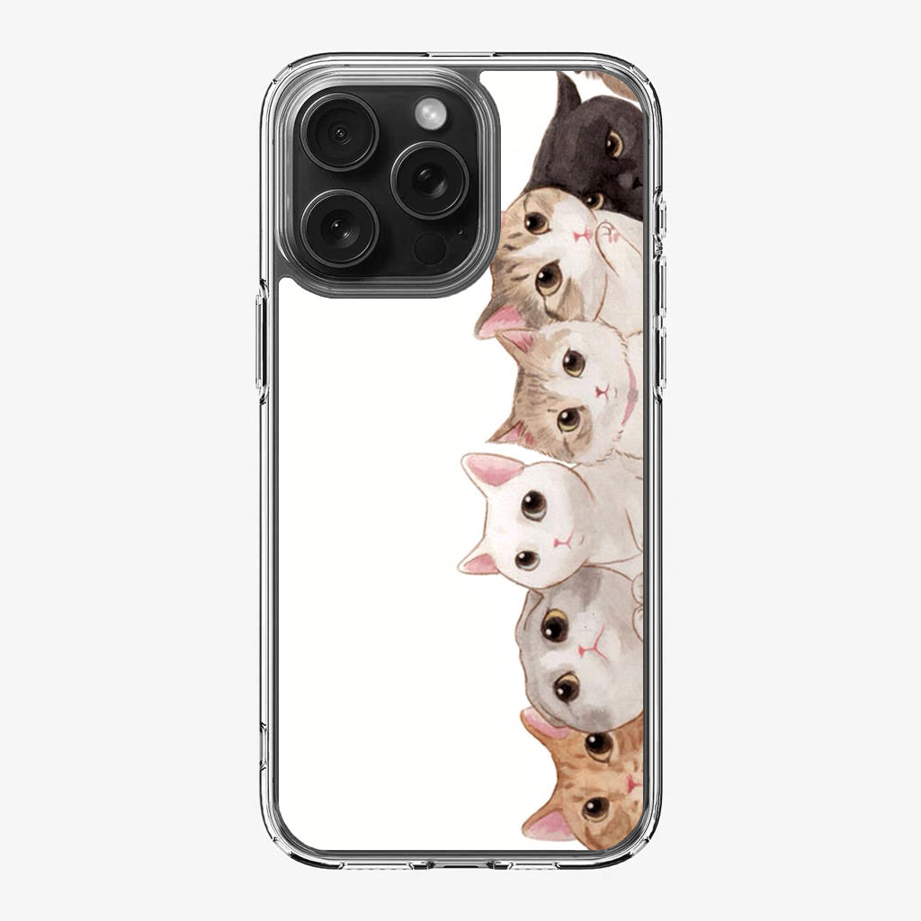 Cute Cats Vertical iPhone 16 Pro / 16 Pro Max Case