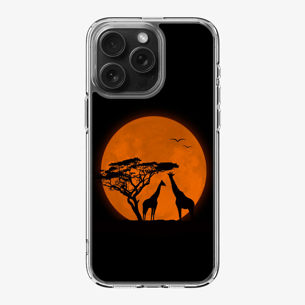 Giraffes Silhouette iPhone 16 Pro / 16 Pro Max Case