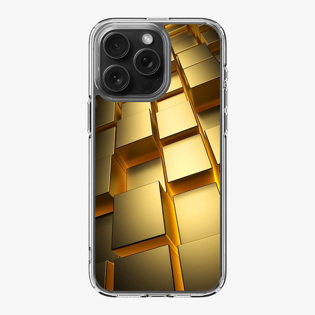 Golden Cubes iPhone 16 Pro / 16 Pro Max Case