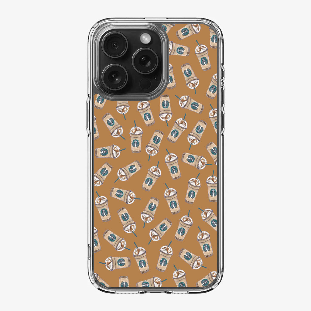 Iced Cappuccinos Lover Pattern iPhone 16 Pro / 16 Pro Max Case