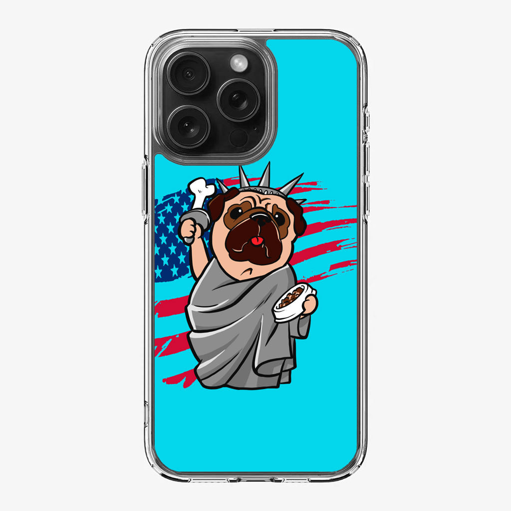 Independence Day Pug iPhone 16 Pro / 16 Pro Max Case