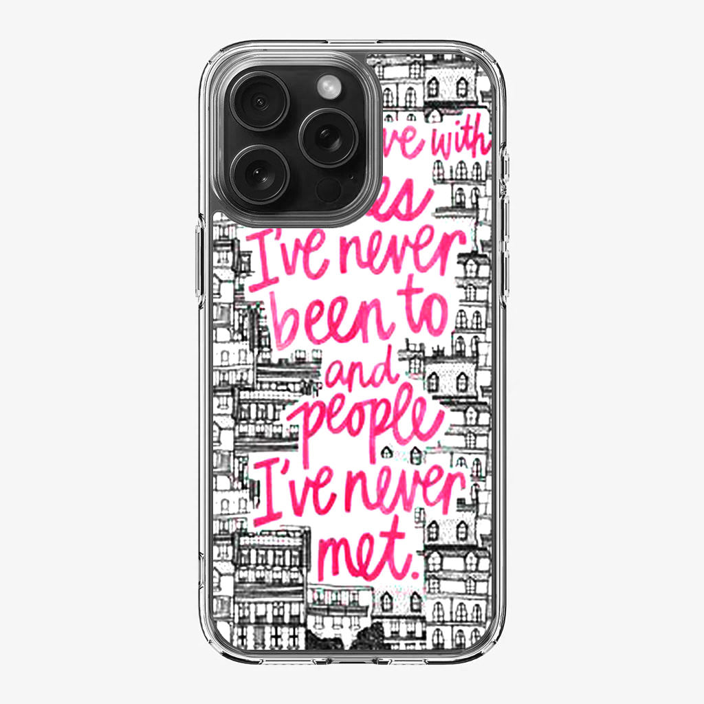 John Green Quotes I'm in Love With Cities iPhone 16 Pro / 16 Pro Max Case