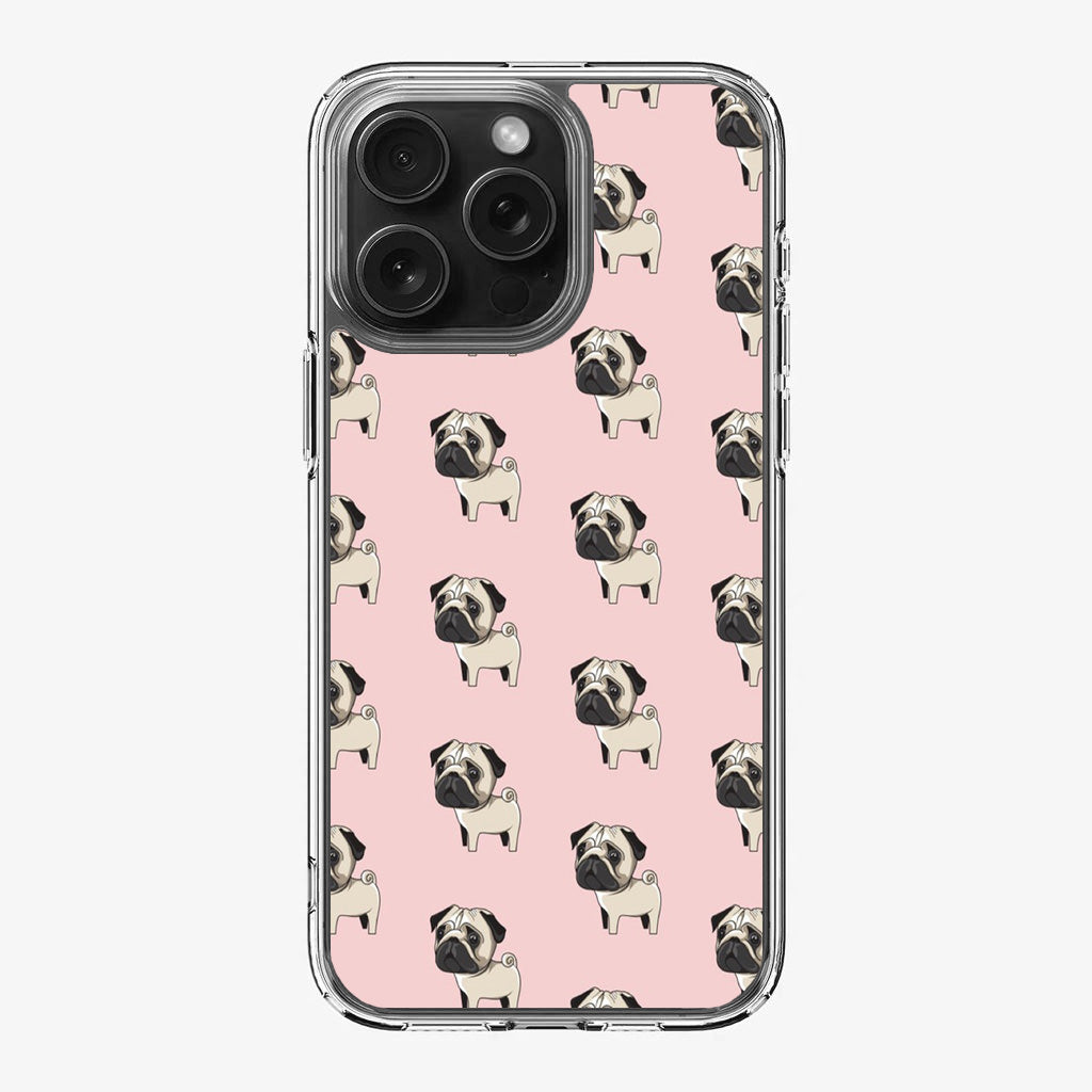 Pugs Pattern iPhone 16 Pro / 16 Pro Max Case