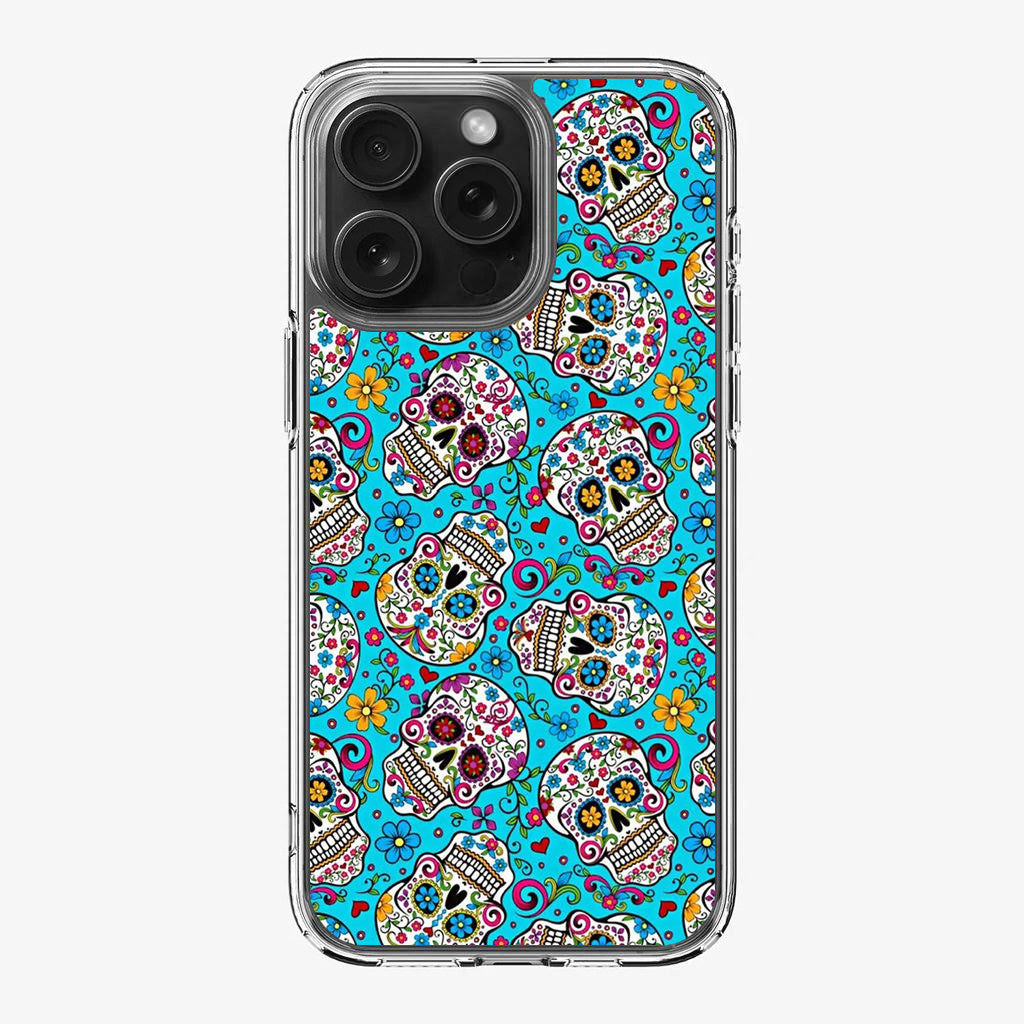 Skull Floral Sugar iPhone 16 Pro / 16 Pro Max Case