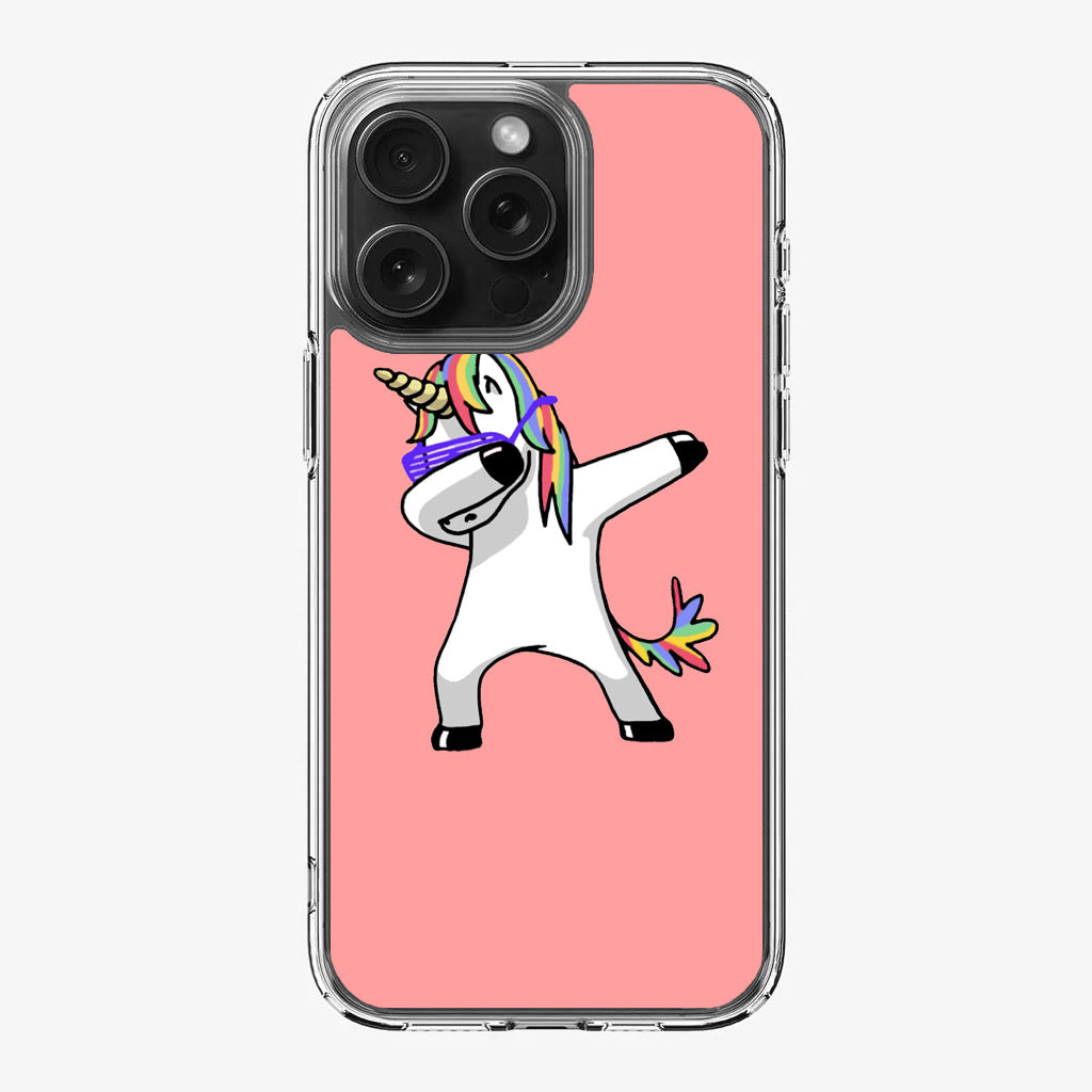 Unicorn Dabbing Pink iPhone 16 Pro / 16 Pro Max Case