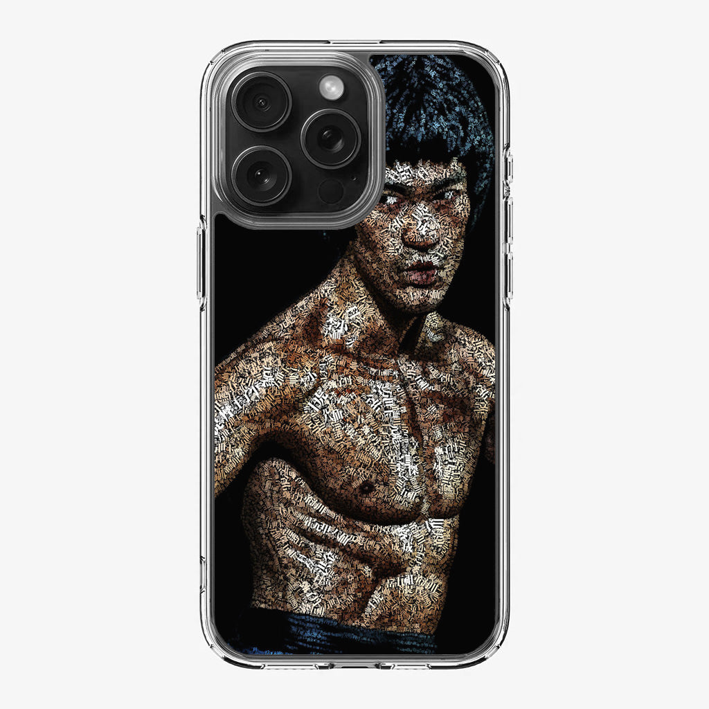 Bruce Lee Typograph iPhone 16 Pro / 16 Pro Max Case