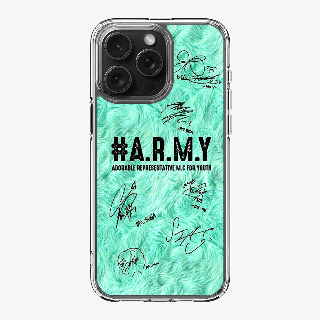 BTS Army Signature iPhone 16 Pro / 16 Pro Max Case