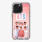 BTS Member in Pink iPhone 16 Pro / 16 Pro Max Case