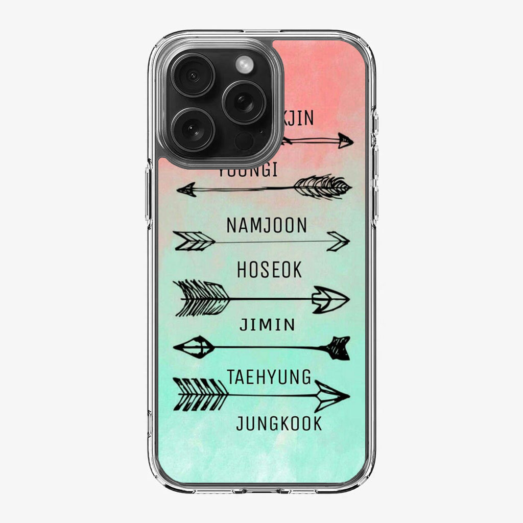 BTS Members Name iPhone 16 Pro / 16 Pro Max Case