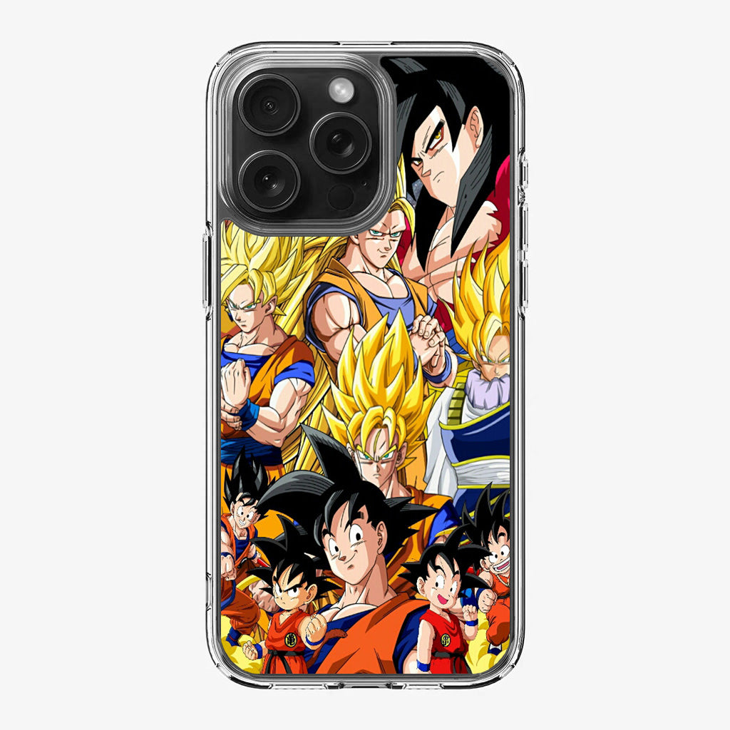 Dragon Ball Z Son Goku Transformation iPhone 16 Pro / 16 Pro Max Case