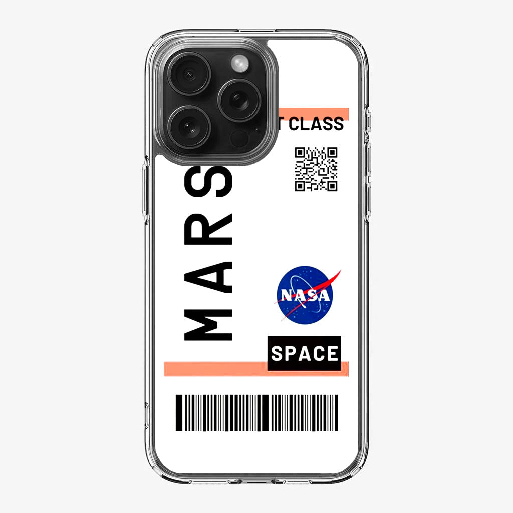 First Class Ticket To Mars iPhone 16 Pro / 16 Pro Max Case