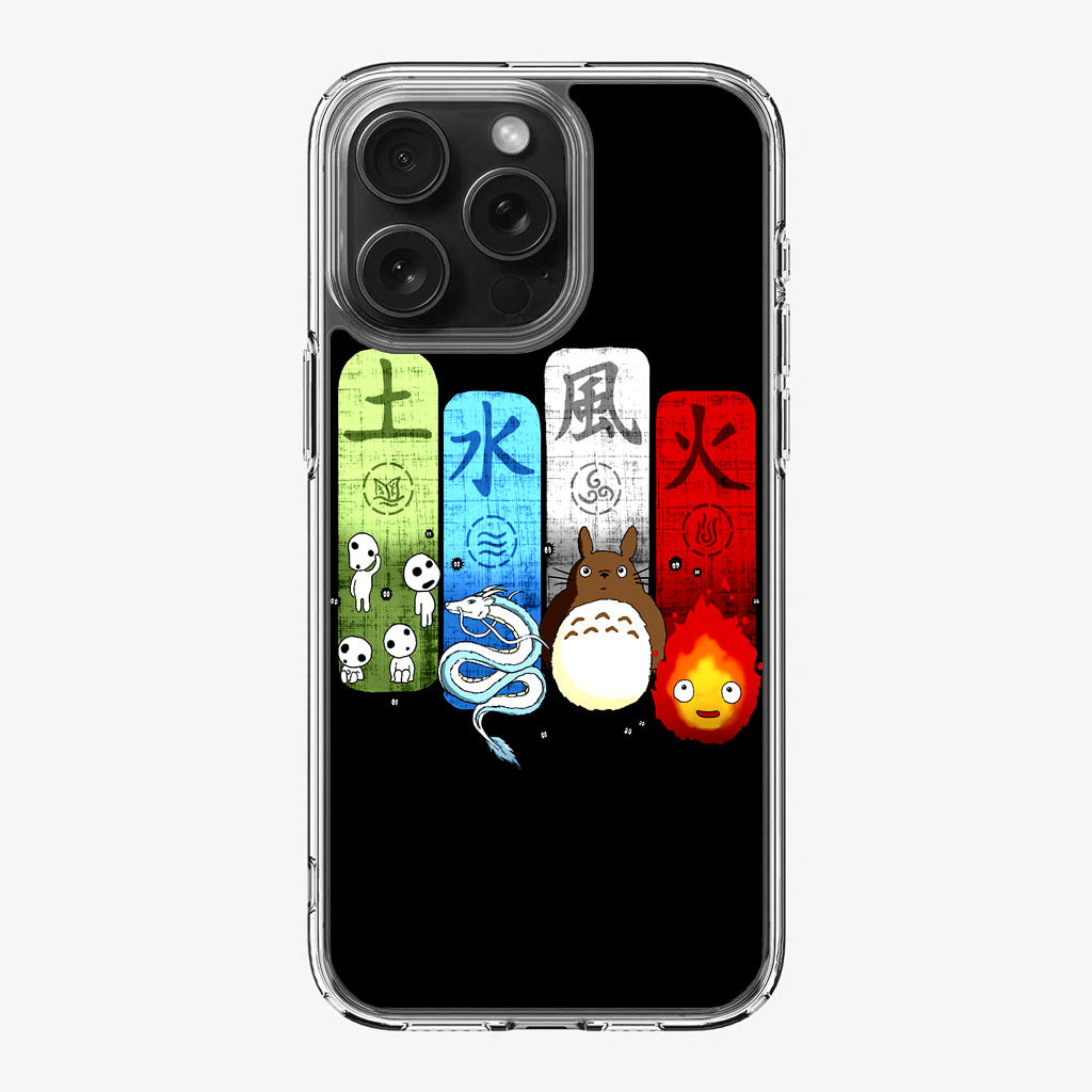 Ghibli Elemental Charms iPhone 16 Pro / 16 Pro Max Case