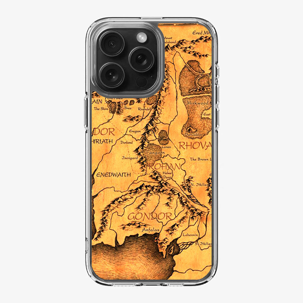 Middle Earth Map Hobbit iPhone 16 Pro / 16 Pro Max Case