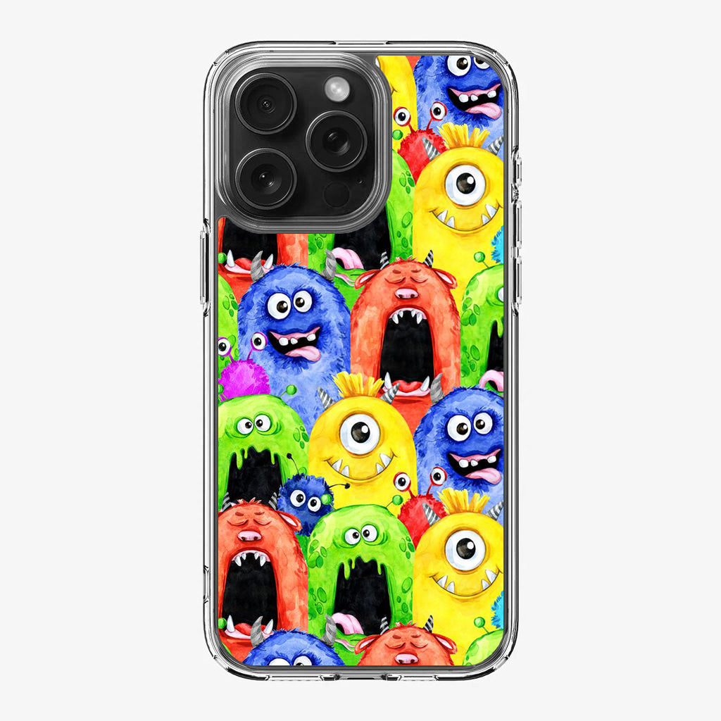 Monster Watercolor Art iPhone 16 Pro / 16 Pro Max Case