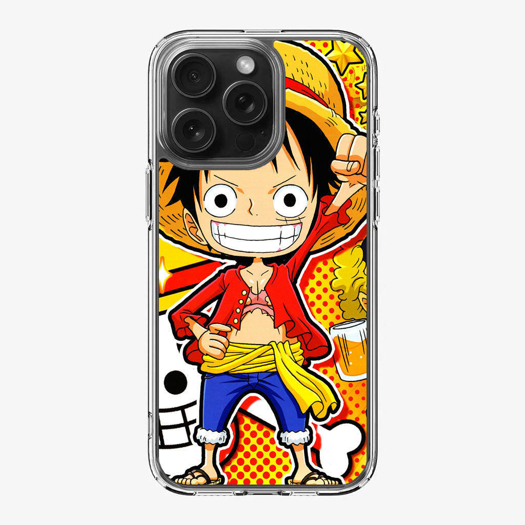 One Piece Cute Luffy iPhone 16 Pro / 16 Pro Max Case