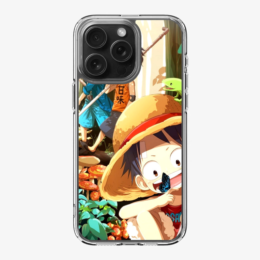 One Piece Little Sabo Ace Luffy Cute iPhone 16 Pro / 16 Pro Max Case