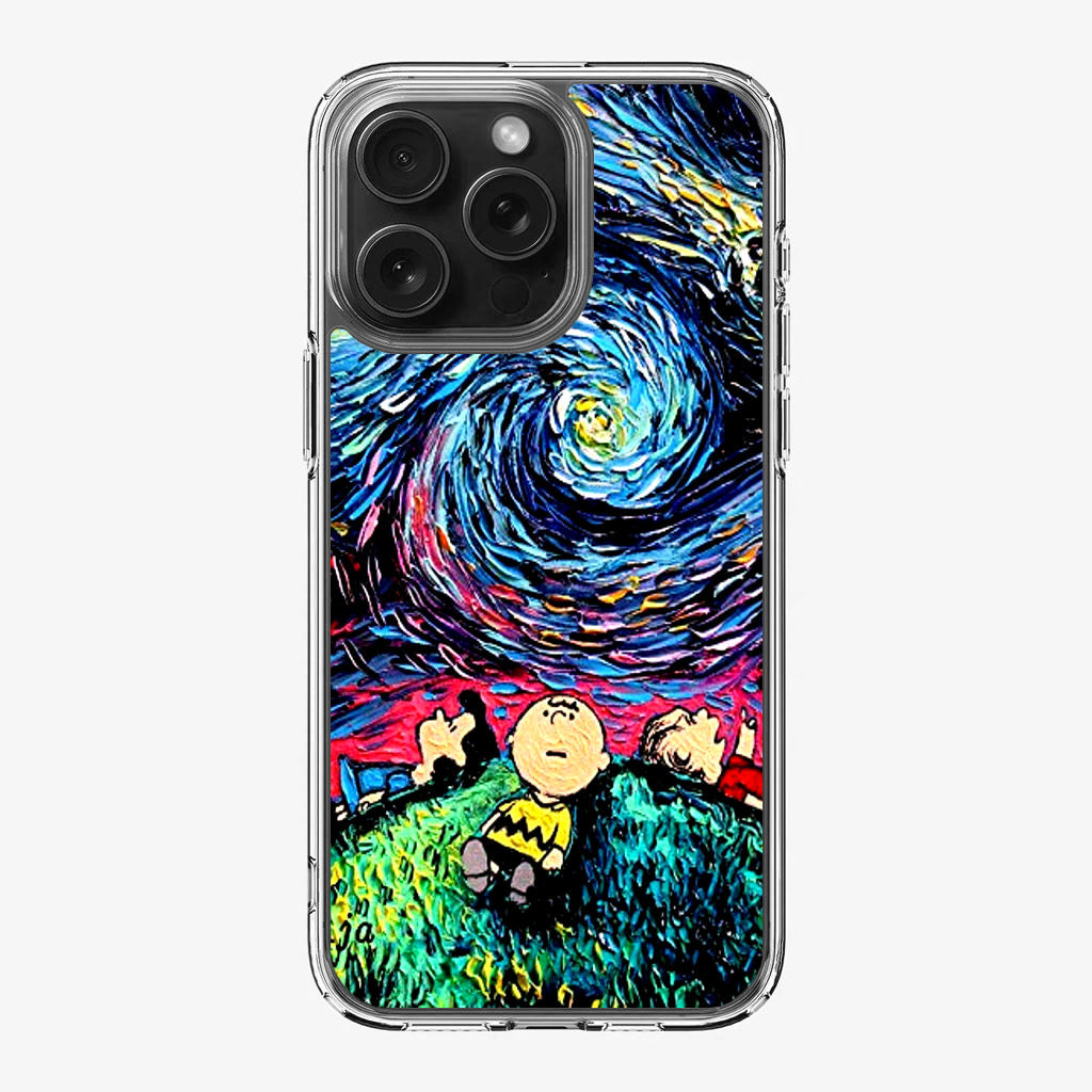 Peanuts At Starry Night iPhone 16 Pro / 16 Pro Max Case