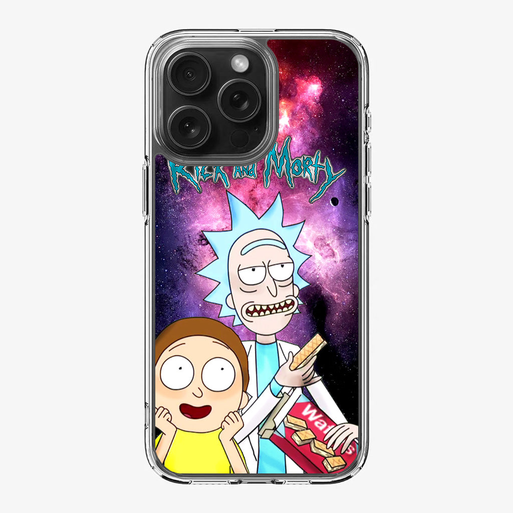 Rick And Morty Nebula Space iPhone 16 Pro / 16 Pro Max Case