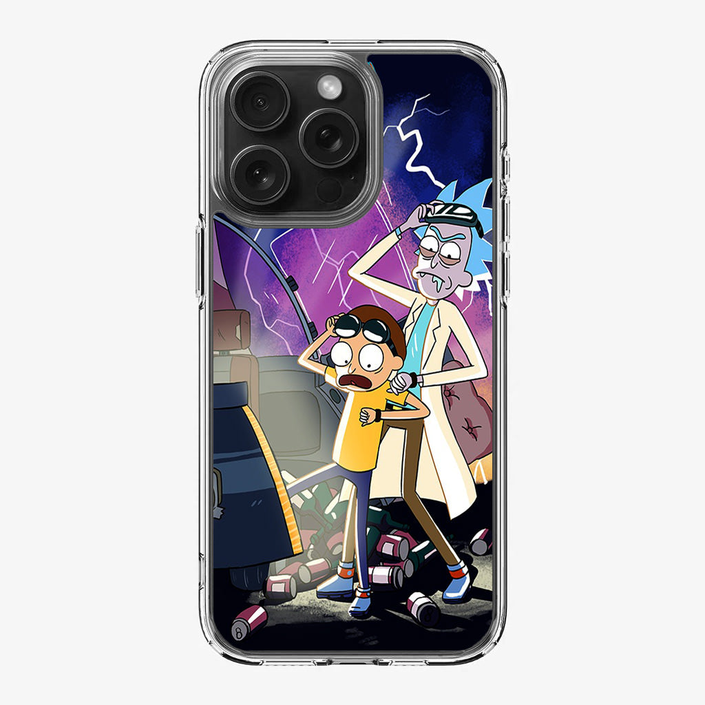 Rick And Morty Back To The Future iPhone 16 Pro / 16 Pro Max Case