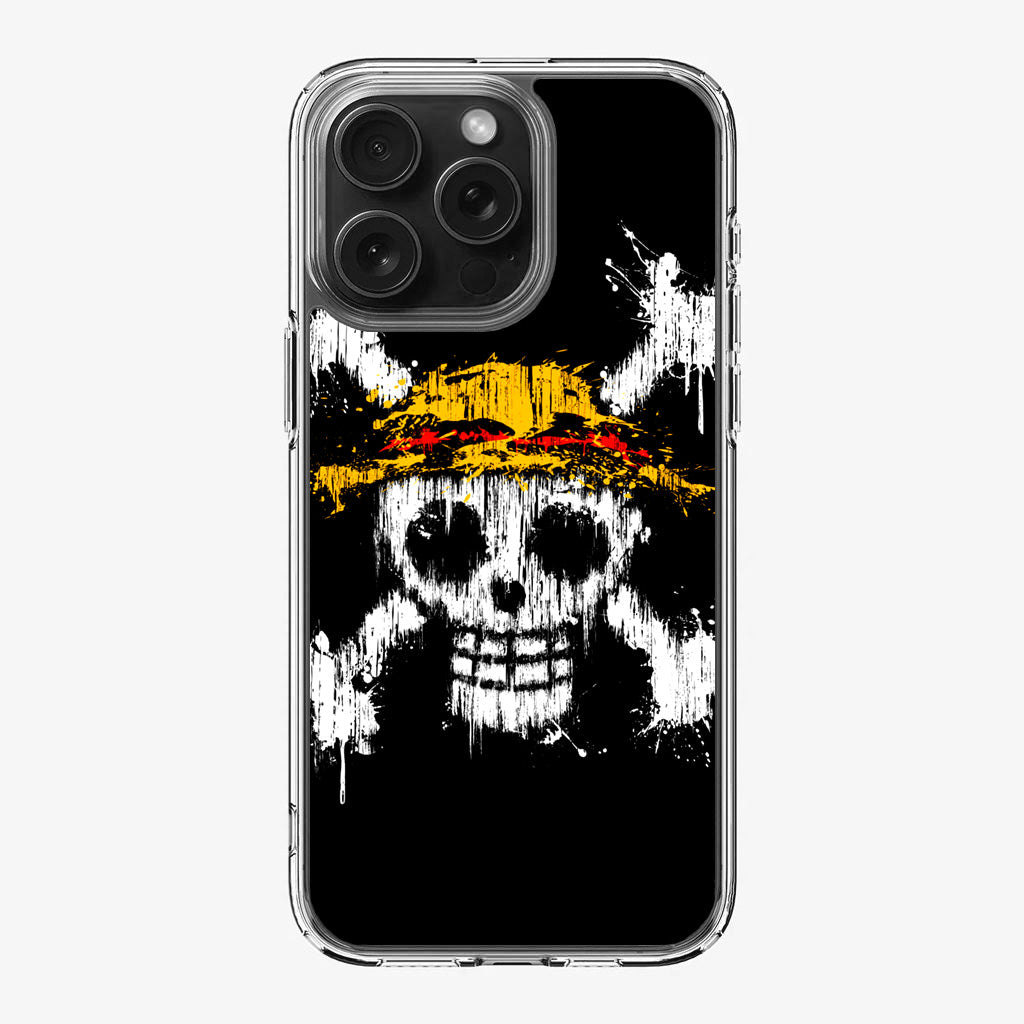 Straw Hat Pirate Logo Paint iPhone 16 Pro / 16 Pro Max Case