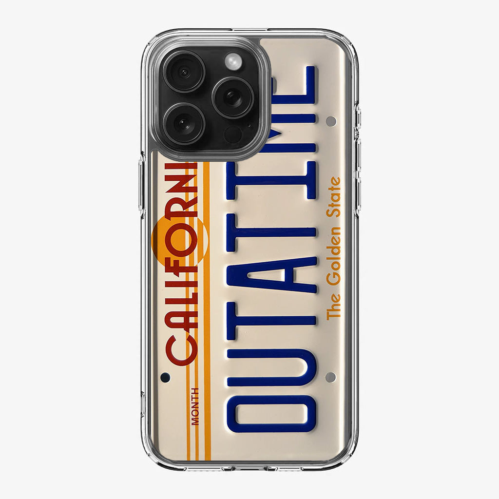 Back to the Future License Plate Outatime iPhone 16 Pro / 16 Pro Max Case