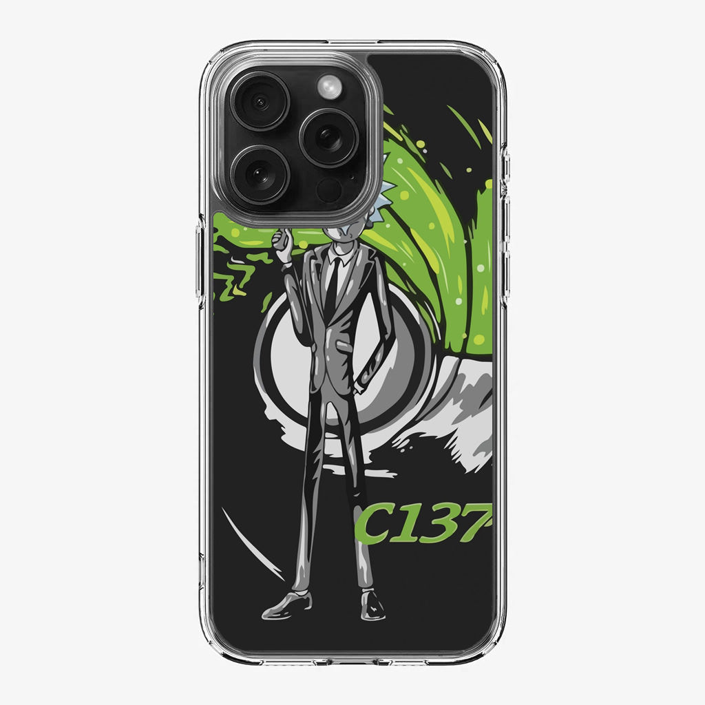 Rick Sanchez Agent C137 iPhone 16 Pro / 16 Pro Max Case