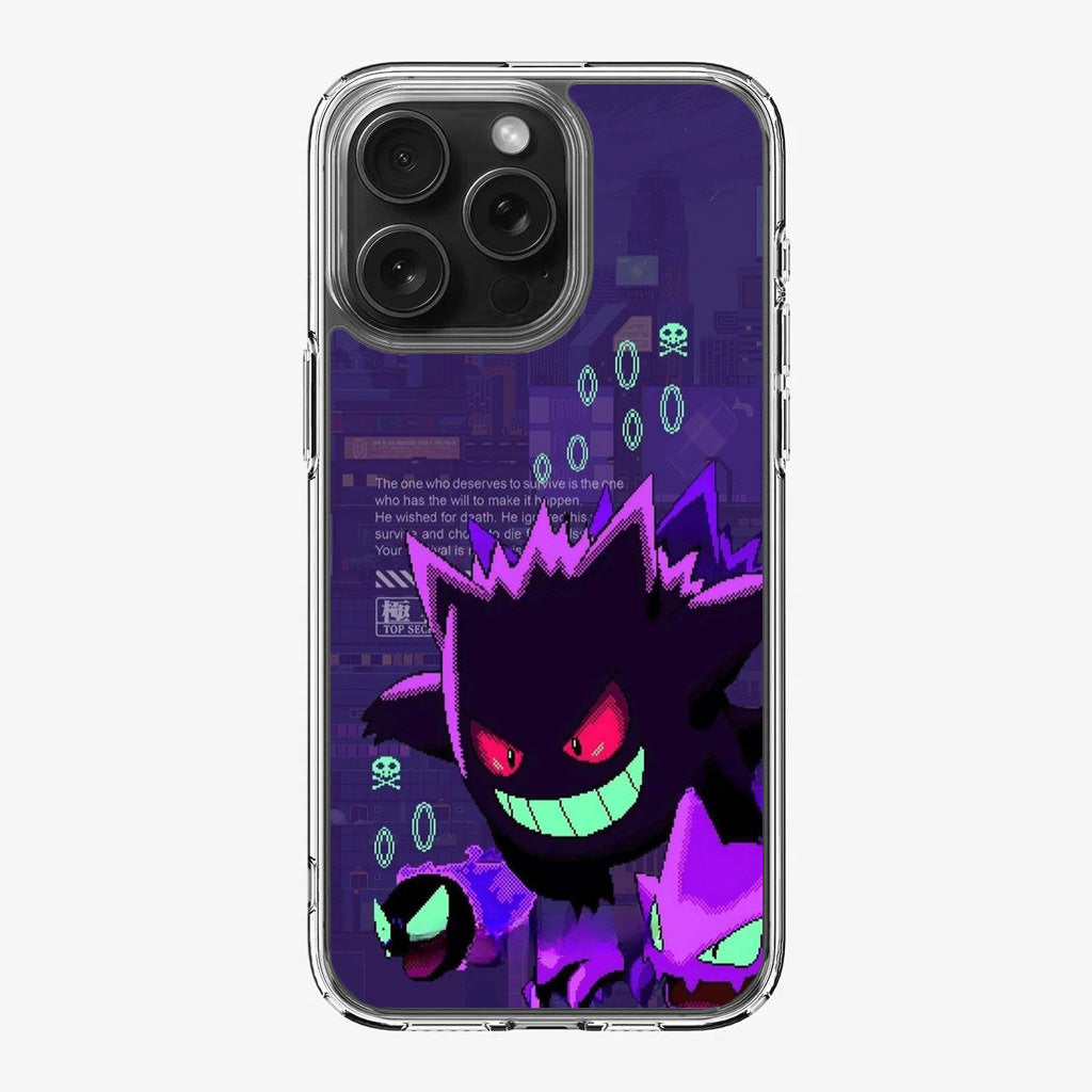 Gengar Pixel Art iPhone 16 Pro / 16 Pro Max Case