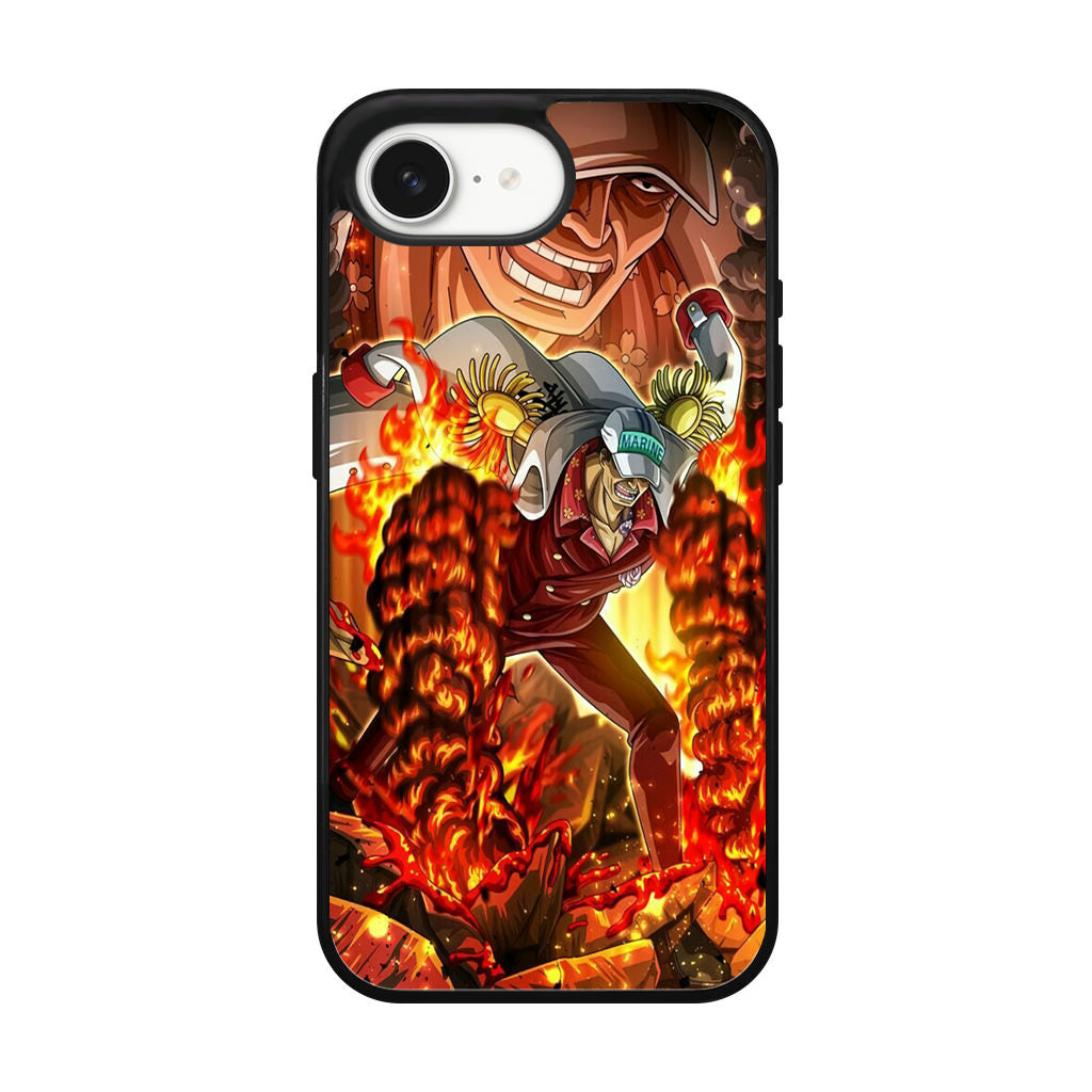 Akainu Exploding Volcano iPhone 16e Case