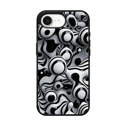 Abstract Art Black White iPhone 16e Case