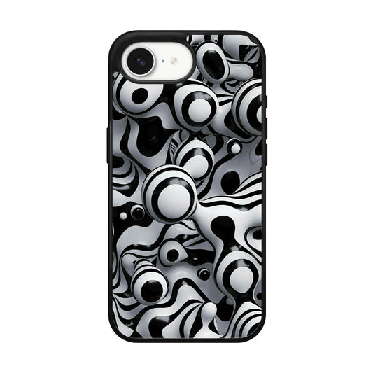 Abstract Art Black White iPhone 16e Case