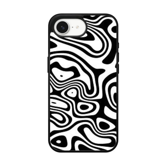 Abstract Black and White Background iPhone 16e Case