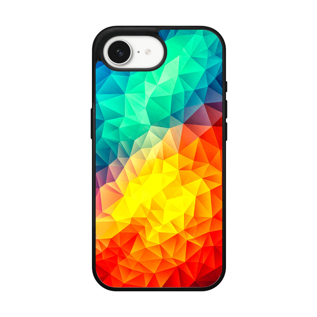 Abstract Multicolor Cubism Painting iPhone 16e Case