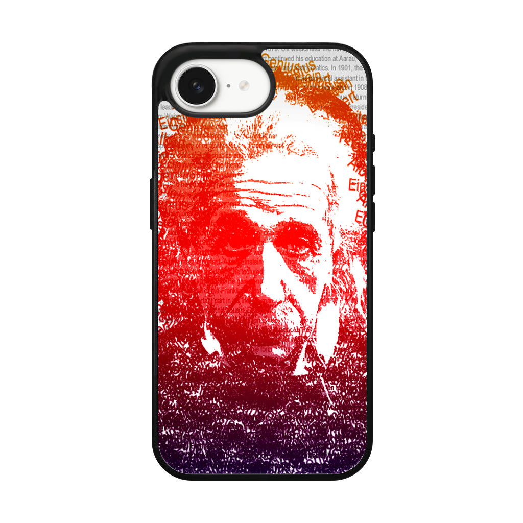 Albert Einstein Art iPhone 16e Case