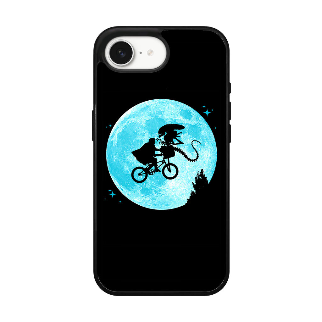 Alien Bike to the Moon iPhone 16e Case