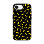Bananas Fruit Pattern Black iPhone 17e Case