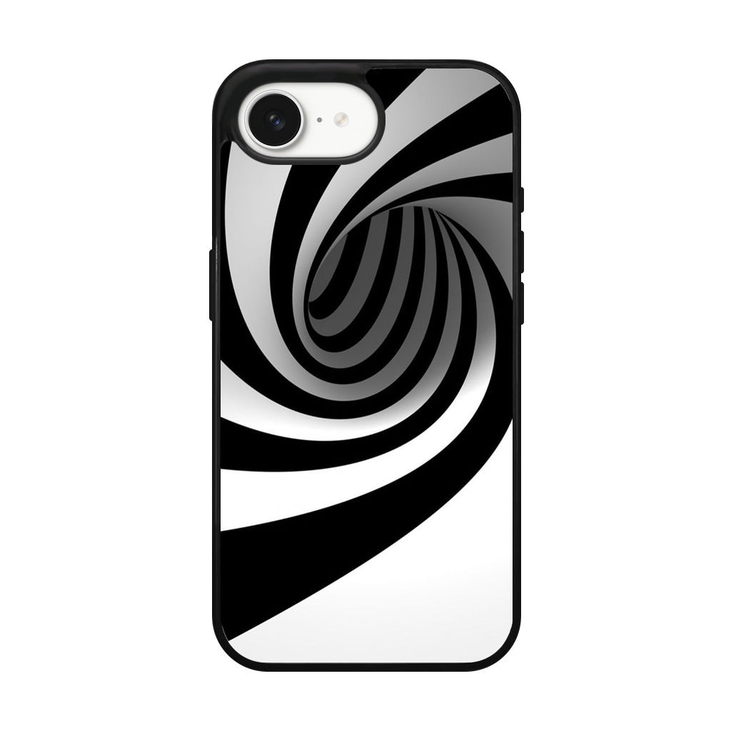 Black and White Twist iPhone 17e Case