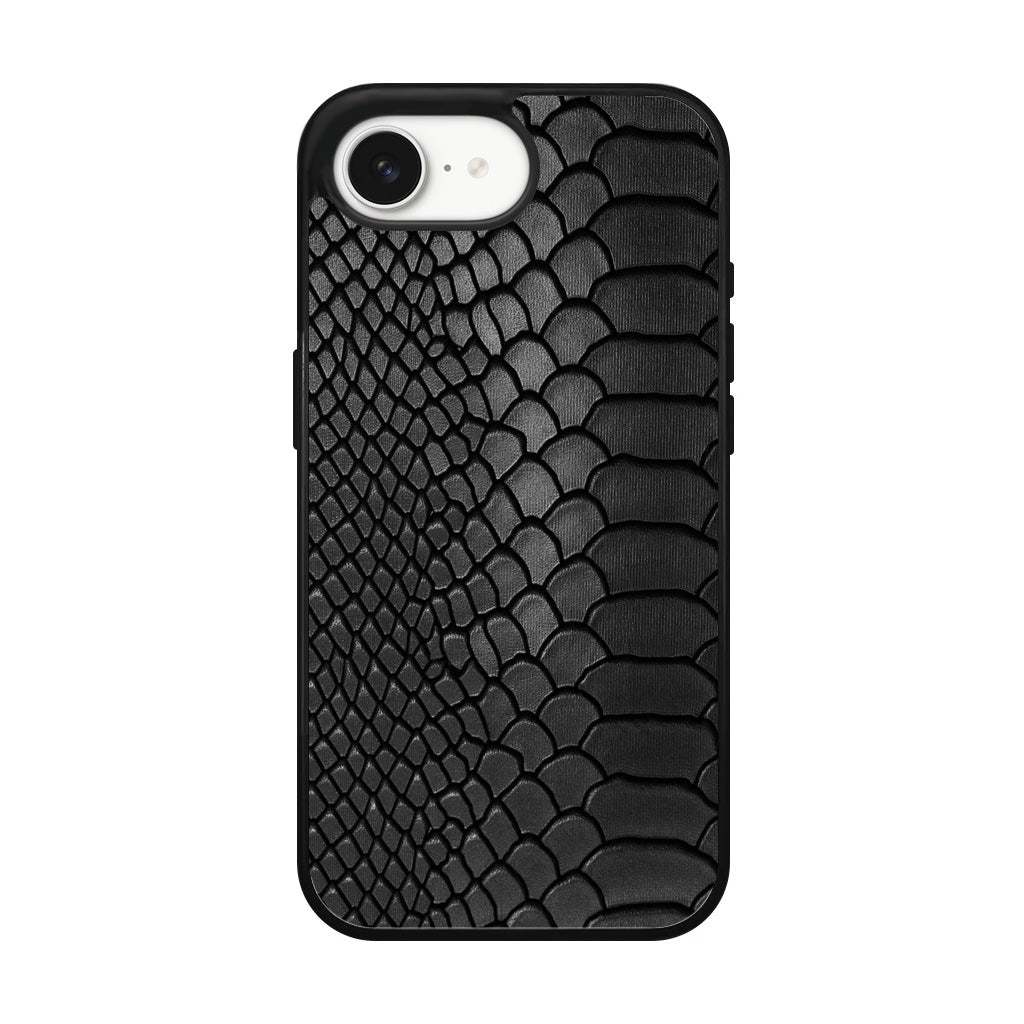 Black Snake Skin Texture iPhone 17e Case
