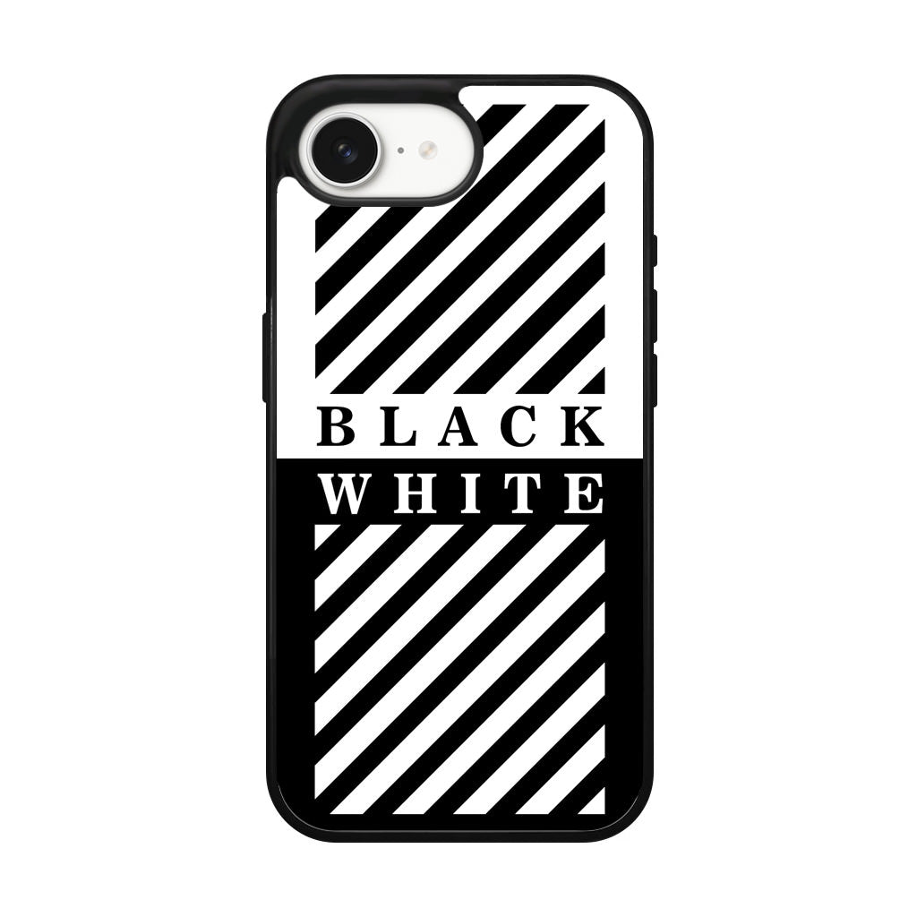 Black White Stripes iPhone 17e Case