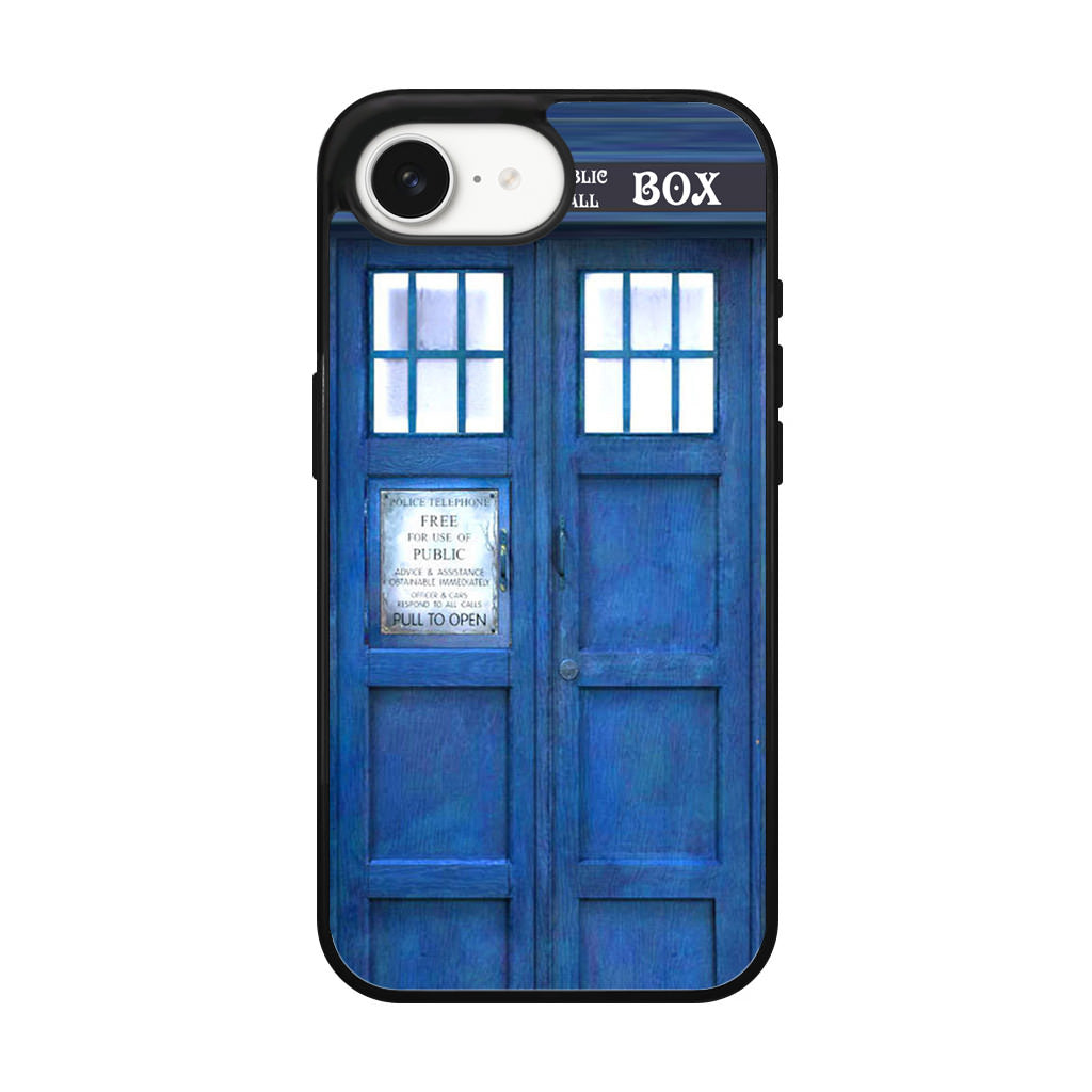Blue Police Call Box iPhone 17e Case