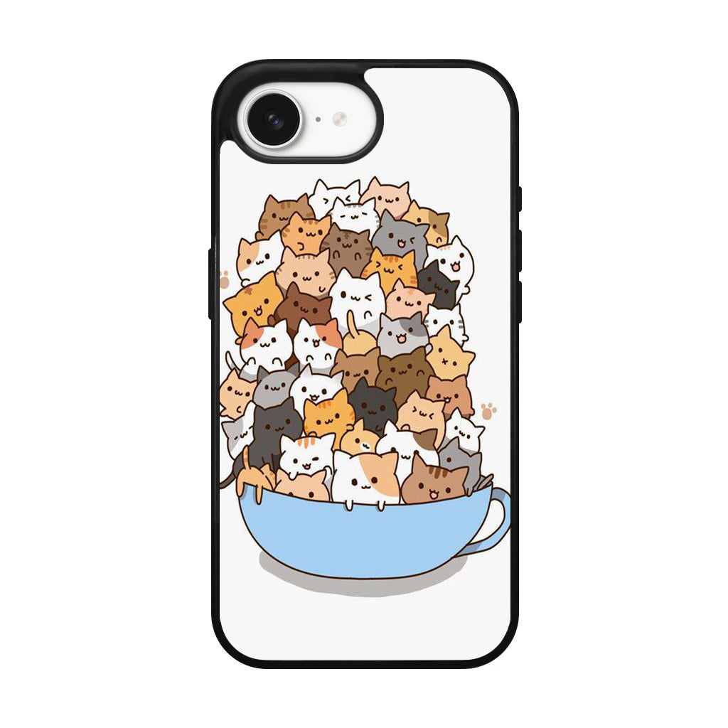 Cats on A Bowl iPhone 17e Case