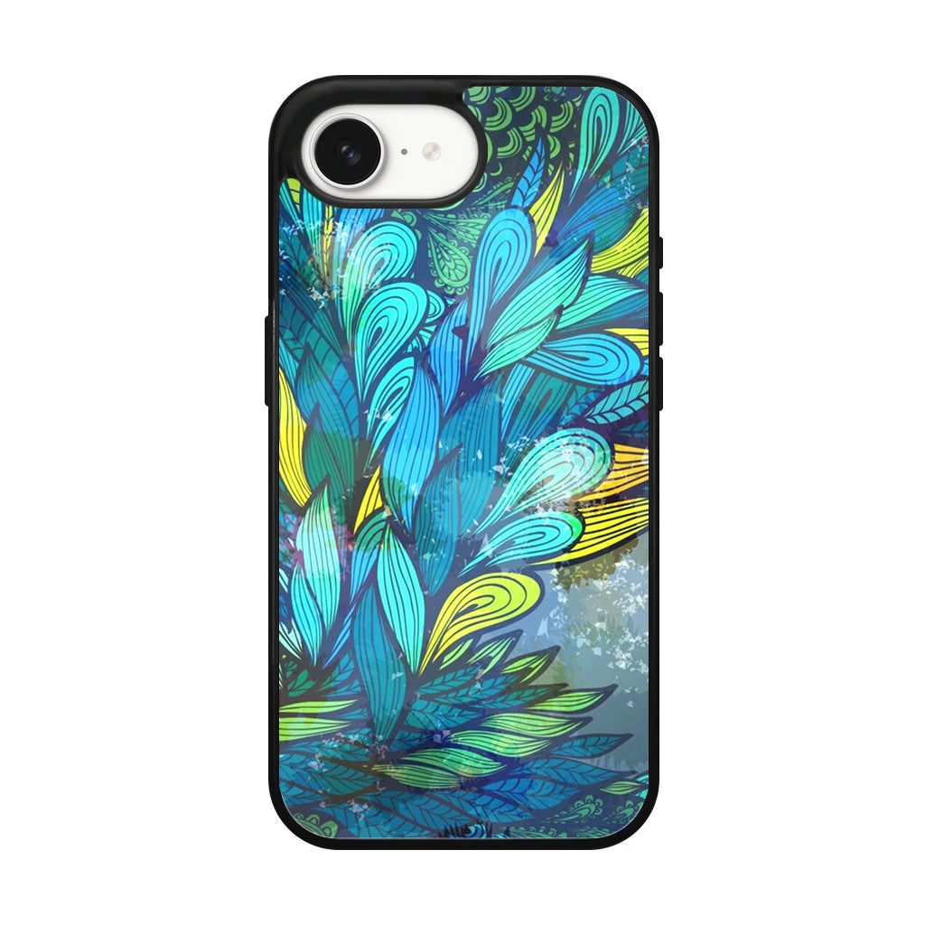 Colorful Art in Blue iPhone 17e Case