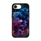 Colorful Dust Art on Black iPhone 17e Case