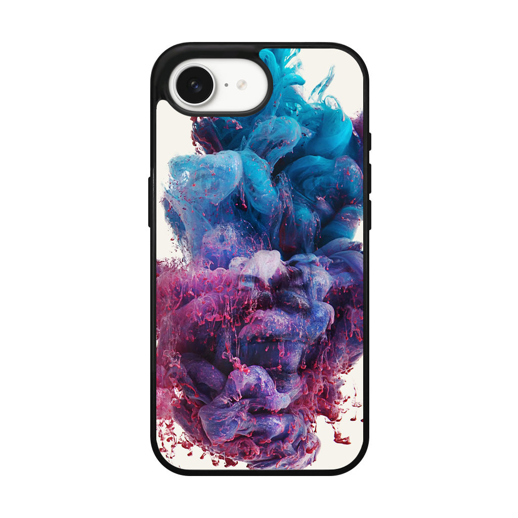 Colorful Dust Art on White iPhone 17e Case